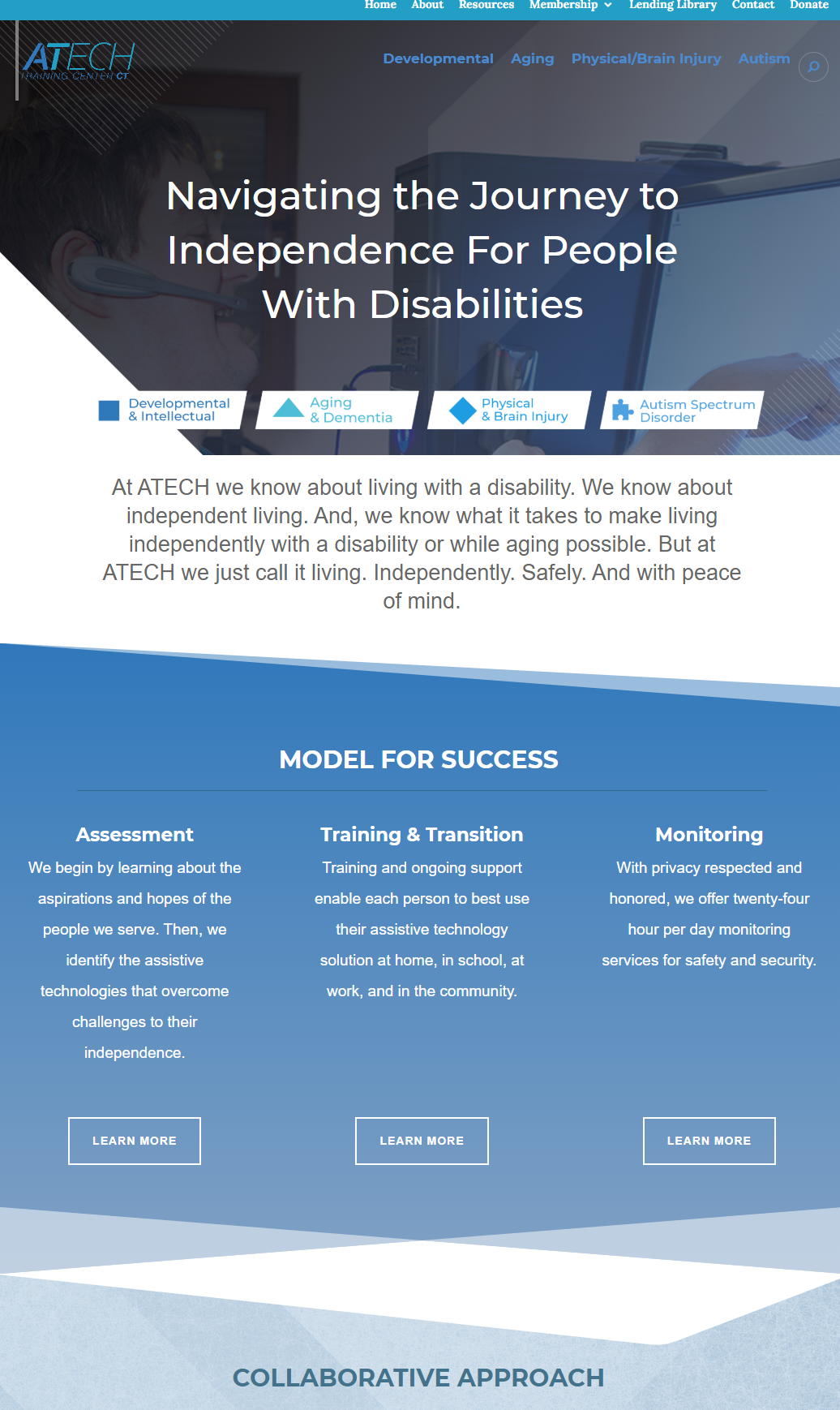 ATECH nonprofit web design