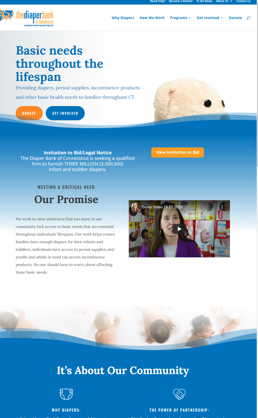 Livewell nonprofit web design
