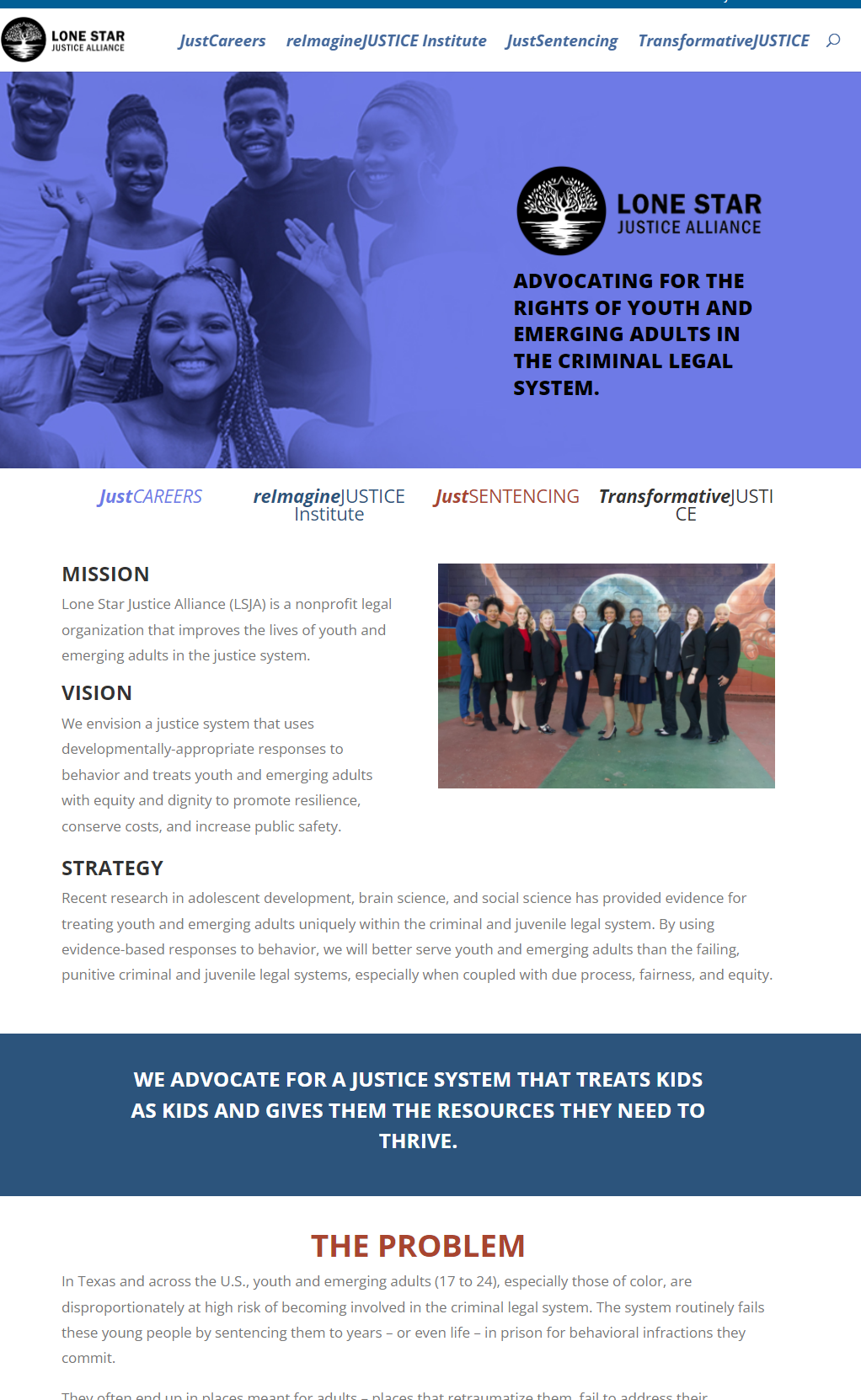 lonestar justice alliance home page photo